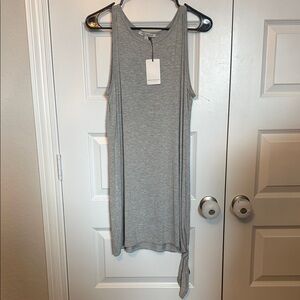 NWT Green Envelope Gray Tie-Hem Coverup Sz small